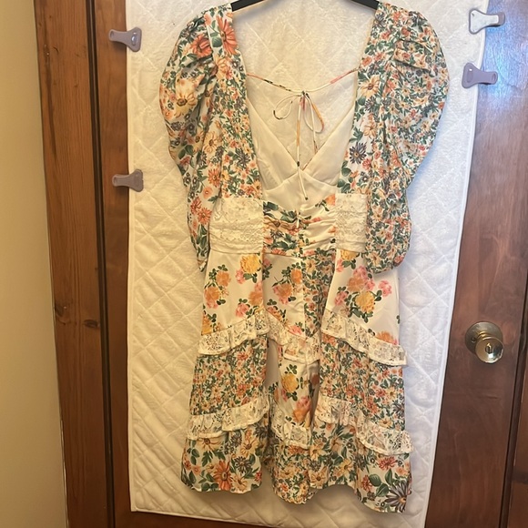 For Love & Lemons Rosalyn Mini Floral Dress - Picture 6 of 10